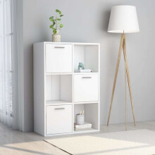 vidaXL skab, hvidt, 60x29,5x90 cm, træbaseret materiale