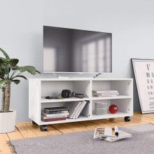 vidaXL TV-skab hvidt 90x35x35 cm træbaseret materiale