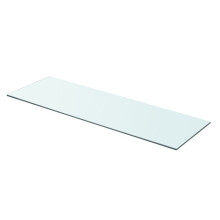 vidaXL Shelf Panel Glass Sheet Plate Storage Cabinet Room Shelving Display Clear