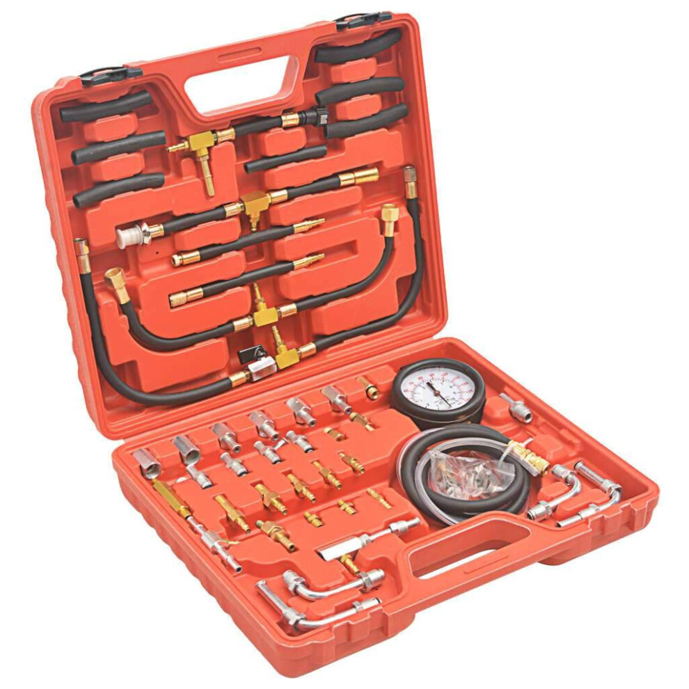 Vidaxl Fuel Injection Pressure Tester Kit Vehicle System Pressure Pump Tool 8719883590806