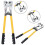 vidaXL Hydraulic Crimping Pliers Hexagon Stripping  Wire Cable Cutter Tool 1