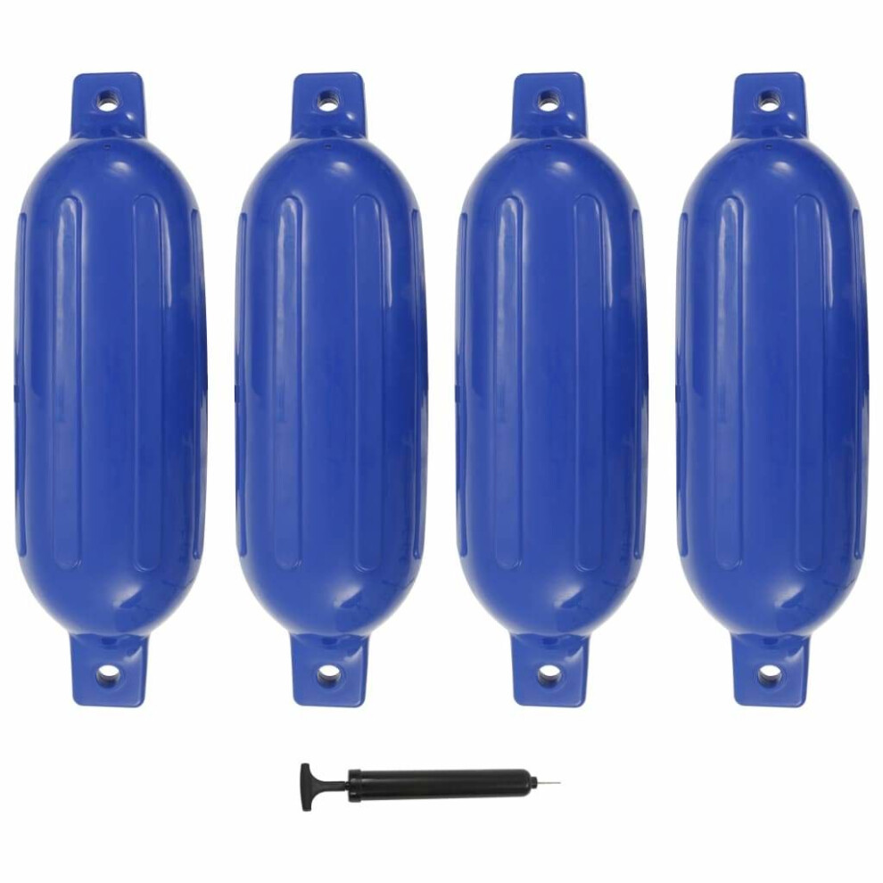 Simply Chosen 4U Vidaxl Boat Fenders Inflatable Yacht Boat Bumper For Docking 4 Pcs Pvc Blue