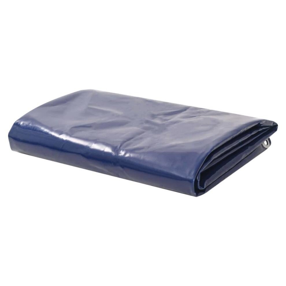 Vidaxl Tarpaulin 3.5X5m Blue Ground Sheet Camping Furniture Cover Protect Tarp 8719883572888