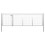 vidaXL Gartentor Stahl 350 x 100 cm Silbern 1