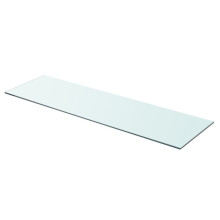 vidaXL Shelf Panel Glass Sheet Plate Storage Cabinet Room Shelving Display Clear