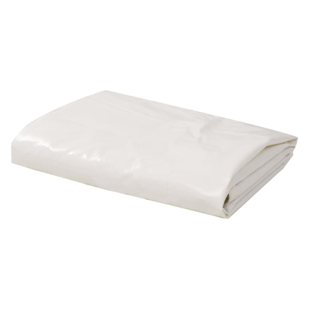 Vidaxl Tarpaulin 1.5X20m White Ground Sheet Camping Furniture Protect Tarp 8719883572932