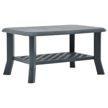 vidaXL Coffee Table Plastic Green 90x60x46cm Outdoor Garden Desk Couch Table