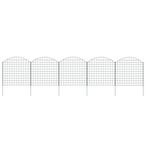VidaXL vidaXL Gartenzaun Set Konvex 77,5x78,5 cm Grün
