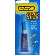 12 PACKS OF GSD SUPER GLUE 3G STRONG BOND IN SECONDS ADHESIVE FOR RUBBER, PLASTIC, METAL, WOOD, TEXTILES ETC.