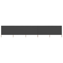vidaXL 5-panel Wind Screen Fabric Anthracite Camping Windbreak Sun Screen