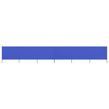 vidaXL 6-panel Wind Screen Fabric 80cm Azure Blue Camping Windbreak Sun Screen