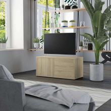 vidaXL TV-skab Sonoma Eg 80x34x36 cm spånplade
