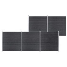 vidaXL Gartenzaun WPC 872x186 cm Grau