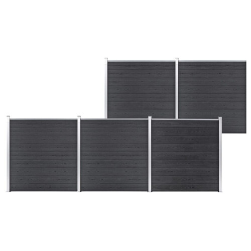 VidaXL vidaXL Gartenzaun WPC 872x186 cm Grau