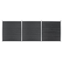 vidaXL Gartenzaun WPC 526x186 cm Grau