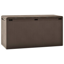 vidaXL opbevaringskasse til haven brun 114 x 47 x 60 cm