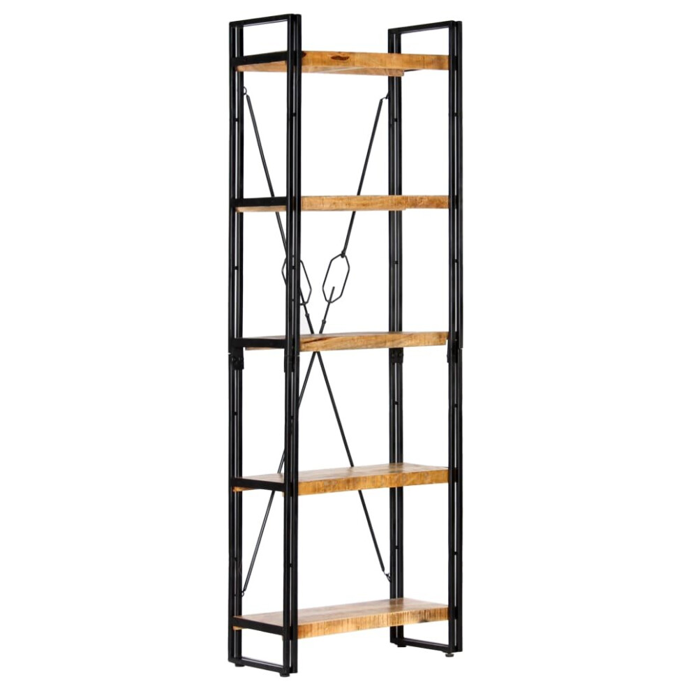 5-Tier Bookcase 60x30x180 Cm Solid Mango Wood