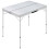 vidaXL Folding Camping Table with 2 Benches Aluminium White Hiking Table Set 2
