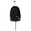 vidaXL Wall Hung Urinal with Flush Valve Ceramic Black Wall-mounted Urinal 2