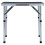 vidaXL foldbart campingbord grå aluminium 60x45 cm 2