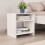 vidaXL Bedside Cabinet White Engineered Wood Telephone Stand Table Nightstand 1