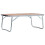 vidaXL foldbart campingbord brun aluminium 60x40 cm 1