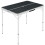 vidaXL Folding Camping Table with 2 Benches Aluminium Grey Hiking Table Set 2