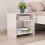 vidaXL 2x Bedside Cabinets High Gloss White Engineered Wood Couch End Table 1