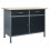 vidaXL Workbench Black Steel Workshop Work Tool Benches Tables Workstation 1