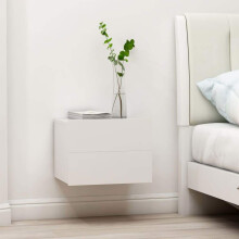 vidaXL Bedside Cabinet White Engineered Wood Nightstand Sideboard Couch Table
