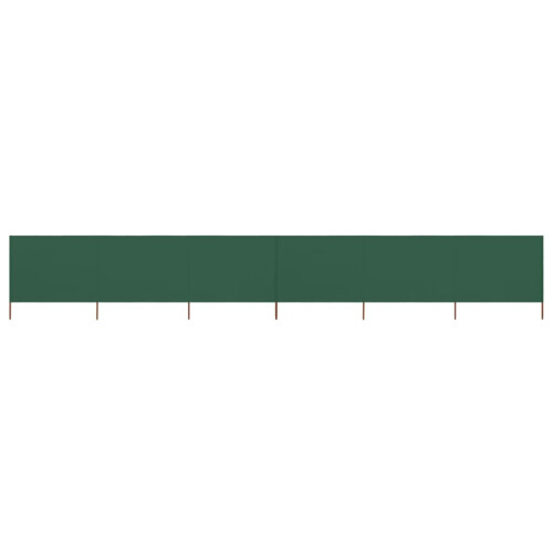vidaXL 6-panel Wind Screen Fabric 120cm Green Camping Windbreak Sun Screen