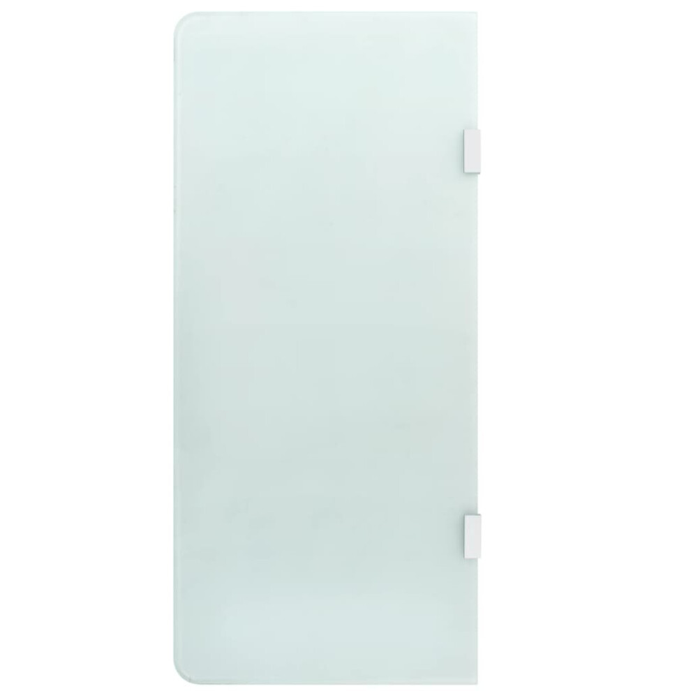 vidaXL Wall-mounted Urinal Privacy Screen/Divider/Plate 90x40cm Tempered Glass