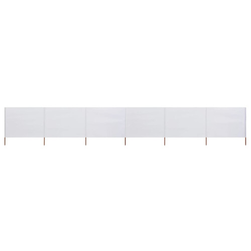 vidaXL 6-teiliges Windschutzgewebe 800 x 160 cm Sandweiß
