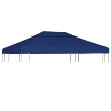 vidaXL Huvimajan katto, 2-tasoinen, 310 g/m², 4 x 3 m, Sininen