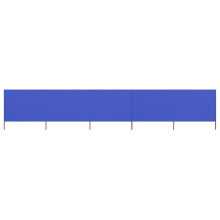 vidaXL 5-panel Wind Screen Fabric 160cm Azure Blue Sun Privacy Screen Breaker