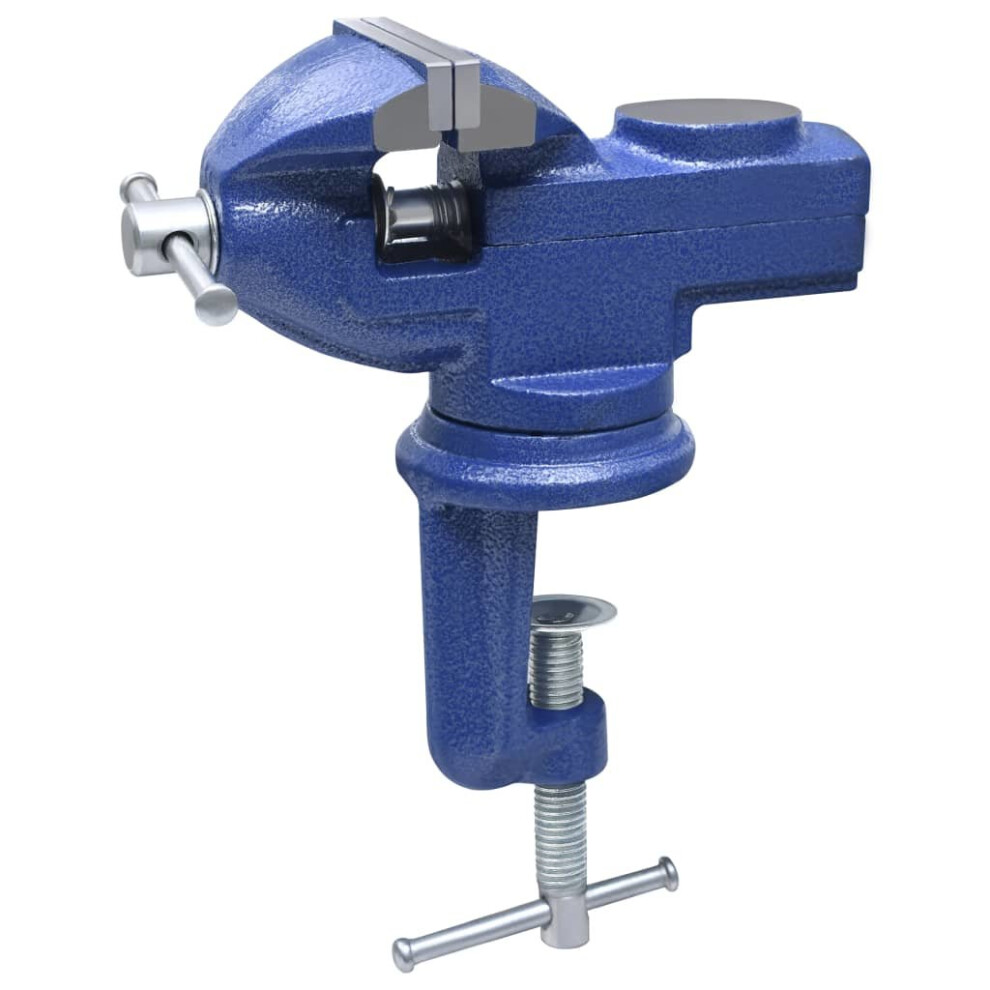 Vidaxl Bench Vice Cast Iron With Swivel Base Hardware Clamp Machine Jaw Base 8719883803999