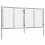 VidaXL vidaXL Gartentor verzinkter Stahl 306x100 cm Silber 2