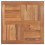 vidaXL Solid Teak Wood Table Top Square 80cm Wooden Replacement Dining Tops 1