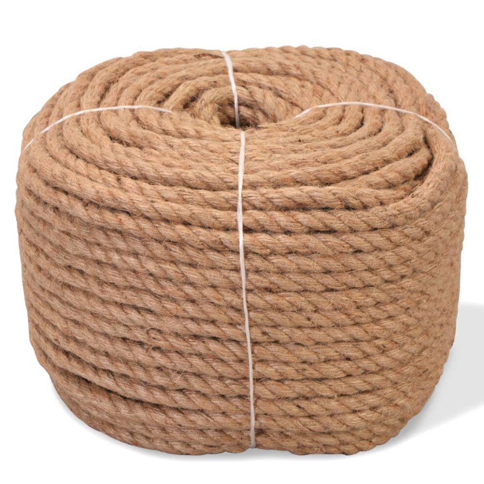 Vidaxl Rope 100% Jute 10Mm 100M Boat Rope Cable Wire Decking Lifting Swing