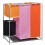 vidaXL 3-Section Laundry Sorter Hampers 2x with a Washing Bin Bag Foldable 2