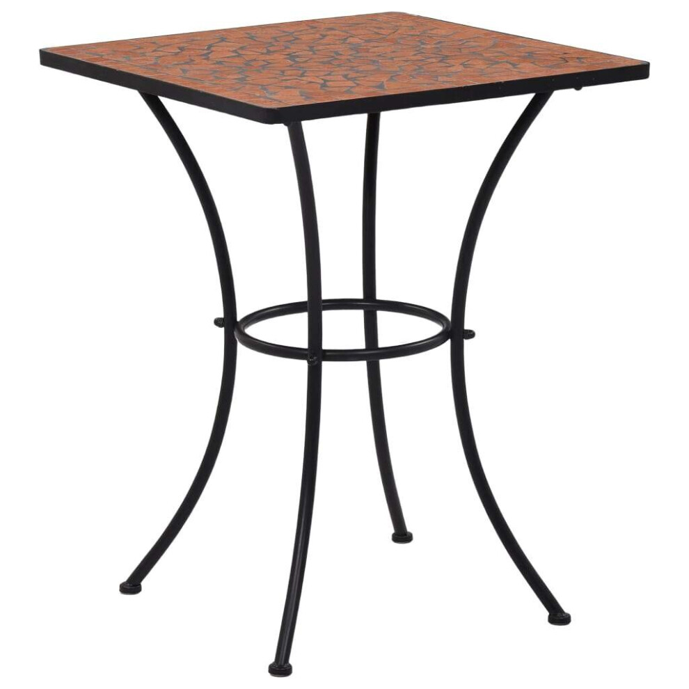 Vidaxl Mosaic Bistro Tables Terracotta 60 Cm Ceramic Outdoor Garden Balcony