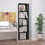 vidaXL reol/opdeler sort 45x24x159 cm 1