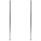 vidaXL 2x Fence Posts Aluminium 185cm Post Stake with Cap Support Holder Rail 2