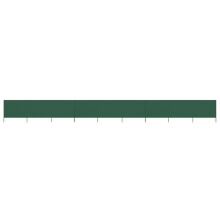 9-panel Wind Screen Fabric 1200x80 cm Green