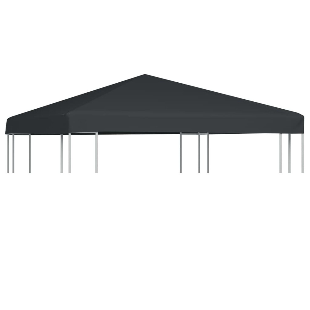 vidaXL Gazebo Top Cover 310g/mÂ² 3x3m Grey Garden Roof Replacement Tent Canopy