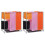 vidaXL 3-Section Laundry Sorter Hampers 2x with a Washing Bin Bag Foldable 1