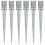 Ground Spikes 6 pcs Silver 9x9x75 cm Galvanised Steel 1