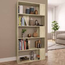 vidaXL reol/opdeler, Sonoma eg, 80x24x159 cm