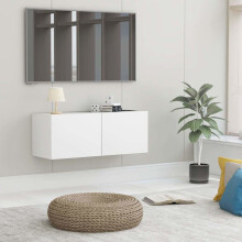 vidaXL TV-skab, hvid, 80x30x30 cm, træbaseret materiale