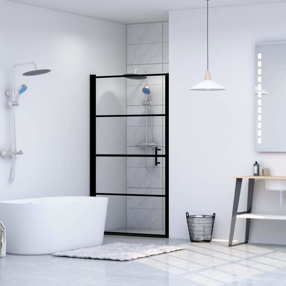 Simply Chosen 4U Black Vidaxl Shower Door Tempered Glass 81Cm Screen Enclosure Cabinet Cabin